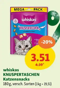 Fressnapf Whiskas knuspertaschen katzensnacks Angebot