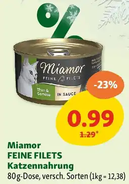 Fressnapf Miamor feine filets katzennahrung Angebot