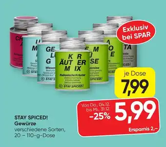 Stay spiced! gewürze