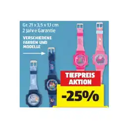 Hofer Peppa Pig / NFL / Bluey Kinder-Lizenz-Uhren versch. Farben und Modelle HOFER Angebot
