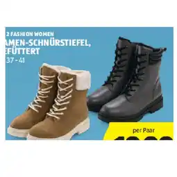 Hofer Damen-Schnürstiefel, Gefüttert HOFER Angebot