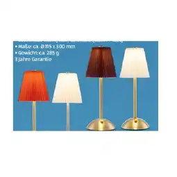 Hofer Tischleuchte aus Stoff HOFER Angebot