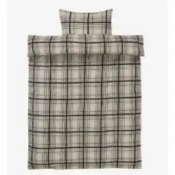 JYSK Flanell-Bettwäsche BRITT sand/blau 7209302 JYSK Angebot