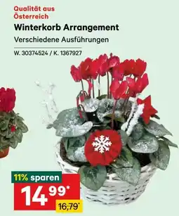 Lagerhaus Winterkorb Arrangement Angebot