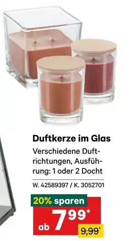 Lagerhaus Duftkerze im Glas Angebot