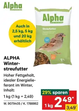 Lagerhaus ALPHA Winter- Streufutter Angebot