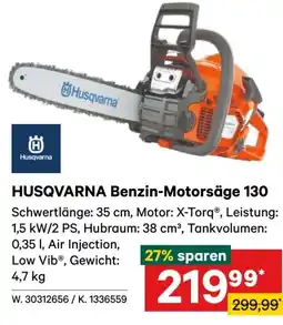 Lagerhaus HUSQVARNA Benzin-Motorsäge 130 Angebot