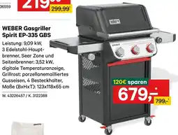 Lagerhaus WEBER Gasgriller Spirit EP-335 GBS Angebot