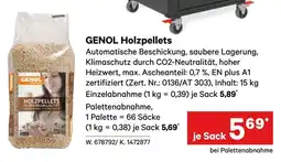 Lagerhaus GENOL Holzpellets Angebot