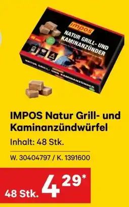 Lagerhaus IMPOS Natur Grill- und Kaminanzündwürfel Angebot