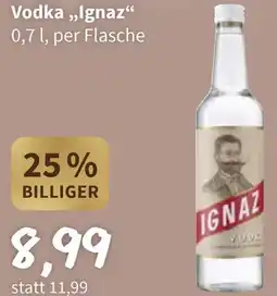 Der Grissemann Vodka,,Ignaz Angebot