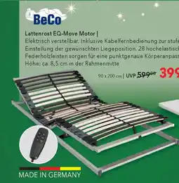 Matratzen Concord BeCo EQ-Move Motor Lattenrost Angebot