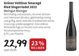 Der Grissemann Grüner Veltliner Smaragd Ried Singerriedel 2023 Angebot