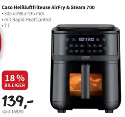 Der Grissemann Caso Heißluftfriteuse AirFry & Steam 700 Angebot