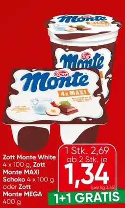 Eurospar Zott Monte White Angebot
