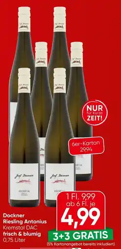 Eurospar Josef Dockner Riesling Antonius Kremstal Angebot