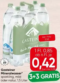 Spar Gasteiner Mineralwasser Angebot