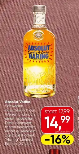 Eurospar Absolut Vodka Angebot