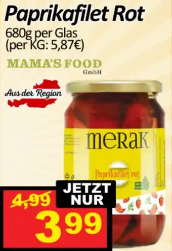 Wurstico Paprikafilet Rot Angebot