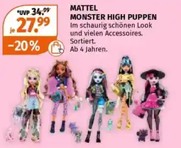 Müller Mattel monster high puppen Angebot