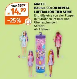 Müller Mattel barbie color reveal luftballon tier serie Angebot