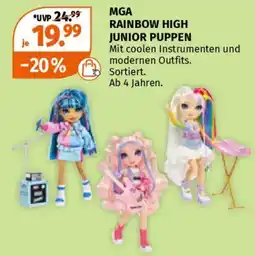 Müller Mga rainbow high junior puppen Angebot
