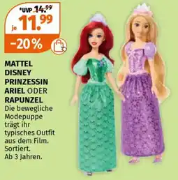 Müller Mattel disney prinzessin ariel oder rapunzel Angebot