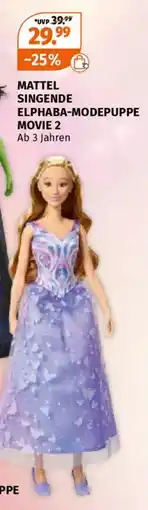 Müller Mattel singende elphaba-modepuppe movie 2 Angebot