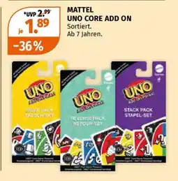 Müller Mattel uno core add on Angebot