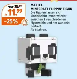 Müller Mattel minecraft flippin' figur Angebot