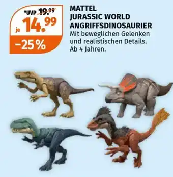 Müller Mattel jurassic world angriffsdinosaurier Angebot