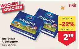 MPreis Tirol Milch Alpenbutter Angebot