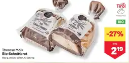 MPreis Therese Mölk Bio-Schnittbrot Angebot