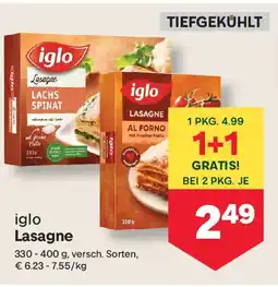 MPreis iglo Lasagne Angebot