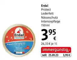 dm Erdal Protect Lederfett Nässeschutz Intensivpflege Angebot