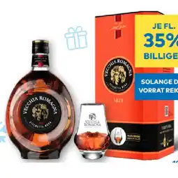 T&G Vecchia Romagna Brandy mit Glas T&G Angebot