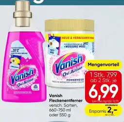 Spar Vanish Fleckenentferner Angebot