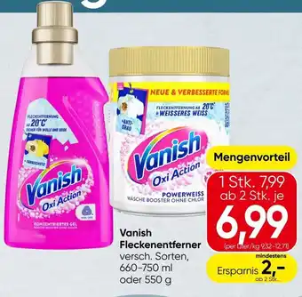 Spar Vanish Fleckenentferner Angebot