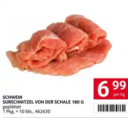Transgourmet Schwein surschnitzel von der schale Angebot