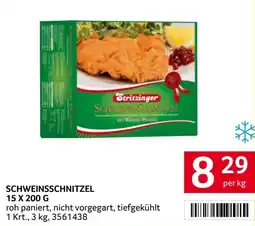 Transgourmet Schweinsschnitzel Angebot