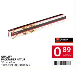 Transgourmet Quality backpapier natur Angebot