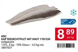 Transgourmet Msc kap seehechtfilet mit haut 170/230 Angebot