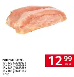 Transgourmet Putenschnitzel Angebot