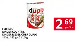 Transgourmet Ferrero kinder country, kinder riegel oder duplo Angebot