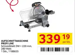 Transgourmet Aufschnittmaschine profi line Angebot