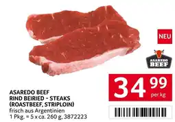 Transgourmet Asaredo beef rind beiried - steaks Angebot