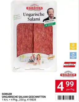 Transgourmet Sorger ungarische salami geschnitten Angebot