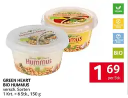 Transgourmet Green heart bio hummus Angebot