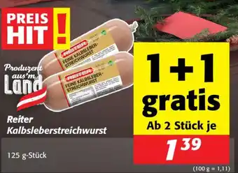 Nah&Frisch Reiter Kalbsleberstreichwurst Angebot