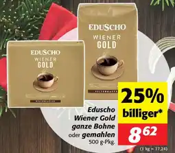 Nah&Frisch Eduscho Wiener Gold ganze Bohne oder gemahlen Angebot
